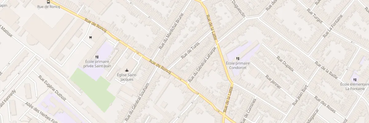 Plan du 39 Rue de Tunis à Tourcoing