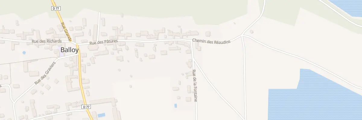 Plan du 1 Rue des Pâtures à Balloy