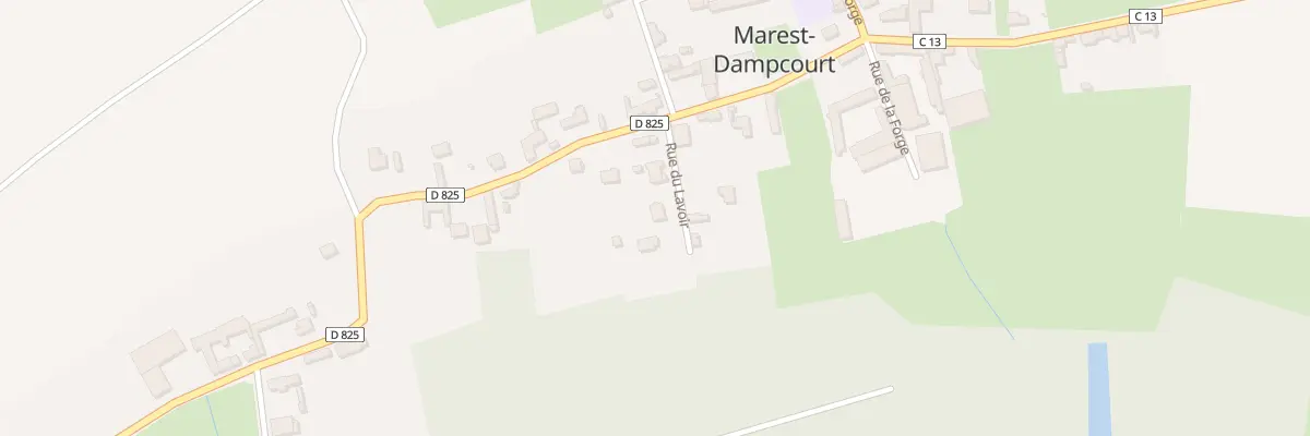 Plan du 2B Rue du Lavoir à Marest-Dampcourt