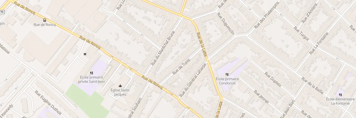 Plan du 26 Rue de Tunis à Tourcoing
