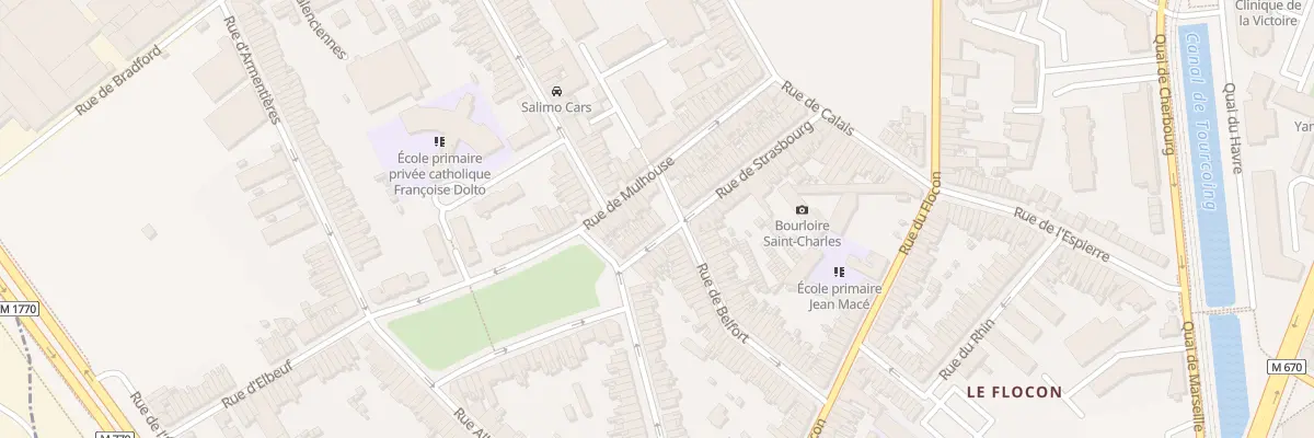 Plan du 50 Rue de Strasbourg à Tourcoing