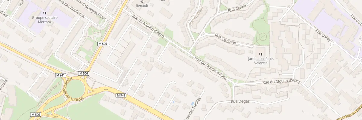 Plan du 8 Rue du Moulin d’Ascq à Villeneuve-d’Ascq