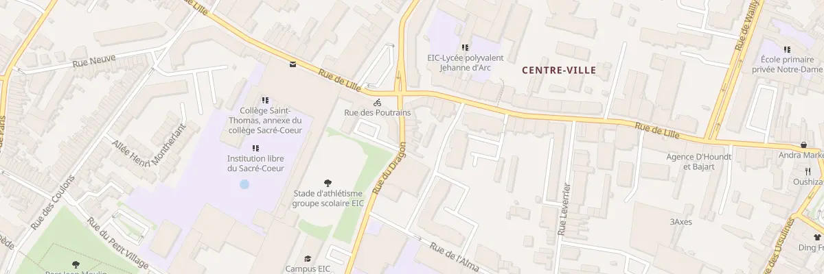 Plan du 9 Rue du Dragon à Tourcoing