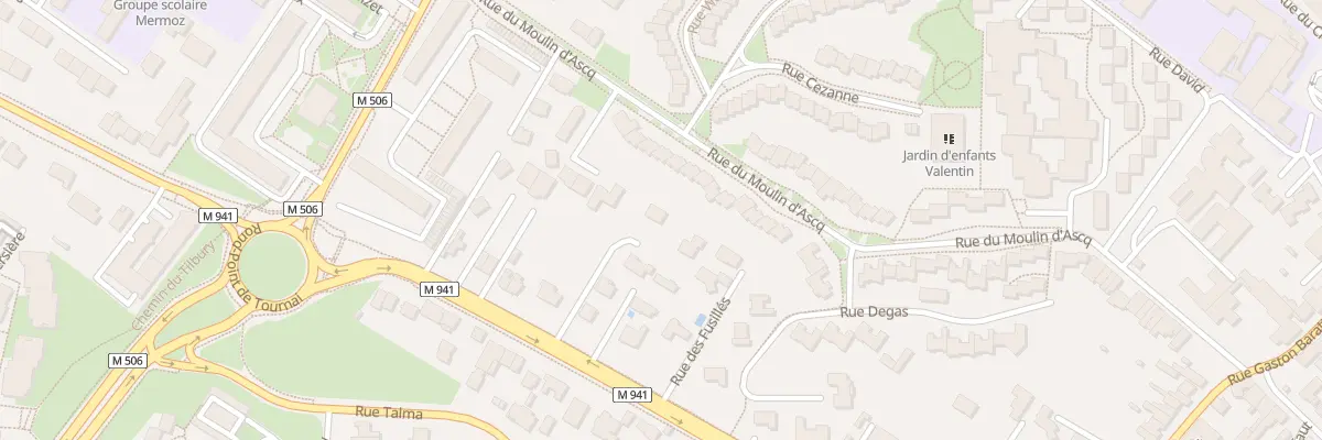 Plan du 77 Rue des Fusillés à Villeneuve-d’Ascq