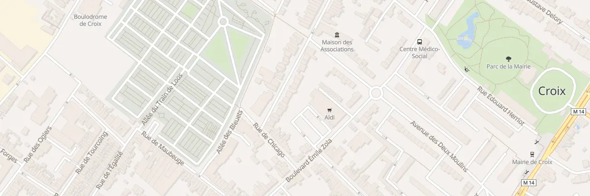 Plan du 18 Rue Jules Guesde à Croix