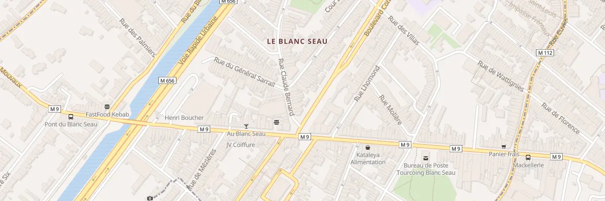 Plan du 233 Rue Claude Bernard à Tourcoing