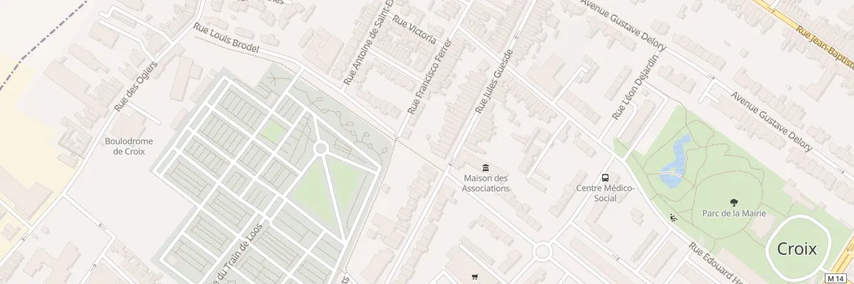 Plan du 69 Rue Jules Guesde à Croix
