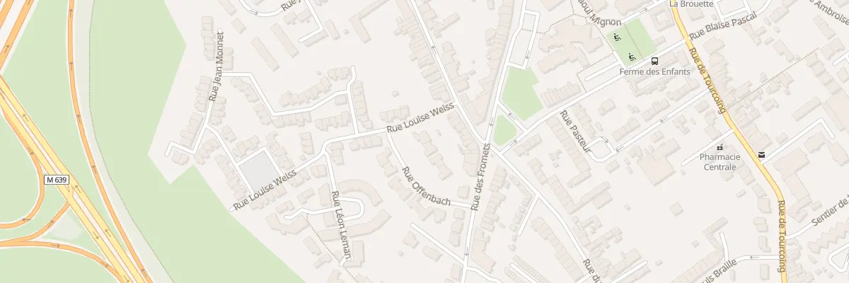 Plan du 8 Rue Offenbach à Neuville-en-Ferrain