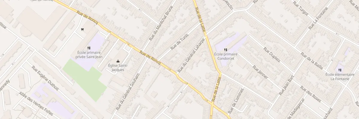 Plan du 9 Rue du Général Laharpe à Tourcoing