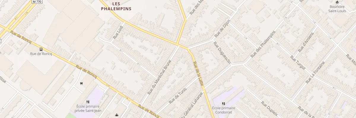 Plan du 5 Rue du Maréchal Brune à Tourcoing