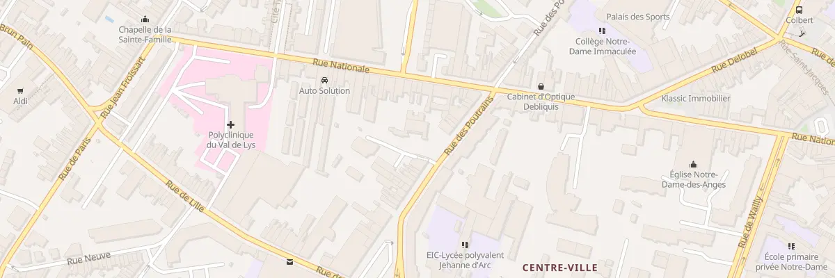 Plan du 57 Rue des Poutrains à Tourcoing