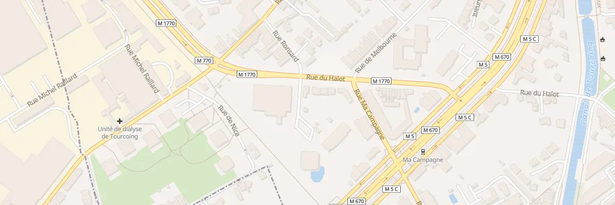 Plan du 205 Rue du Halot à Tourcoing