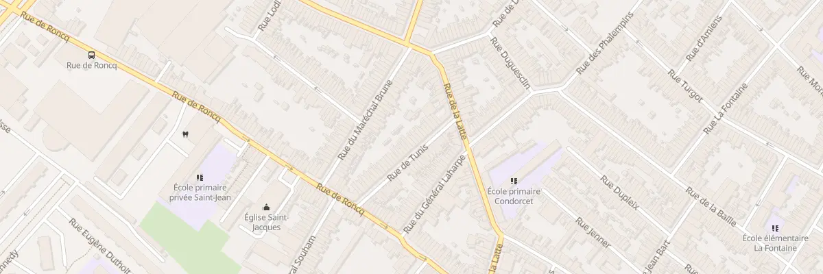 Plan du 18 Rue de Tunis à Tourcoing