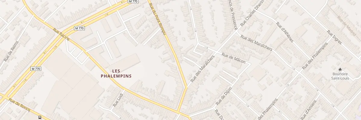 Plan du 44 Rue du Pont Rompu à Tourcoing