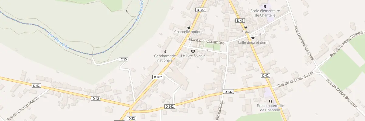Plan du 1 Rue de la Font Neuve à Chantelle