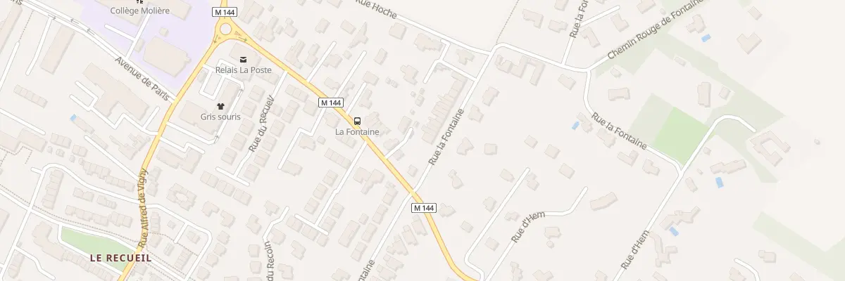 Plan du 101 Rue la Fontaine à Villeneuve-d’Ascq