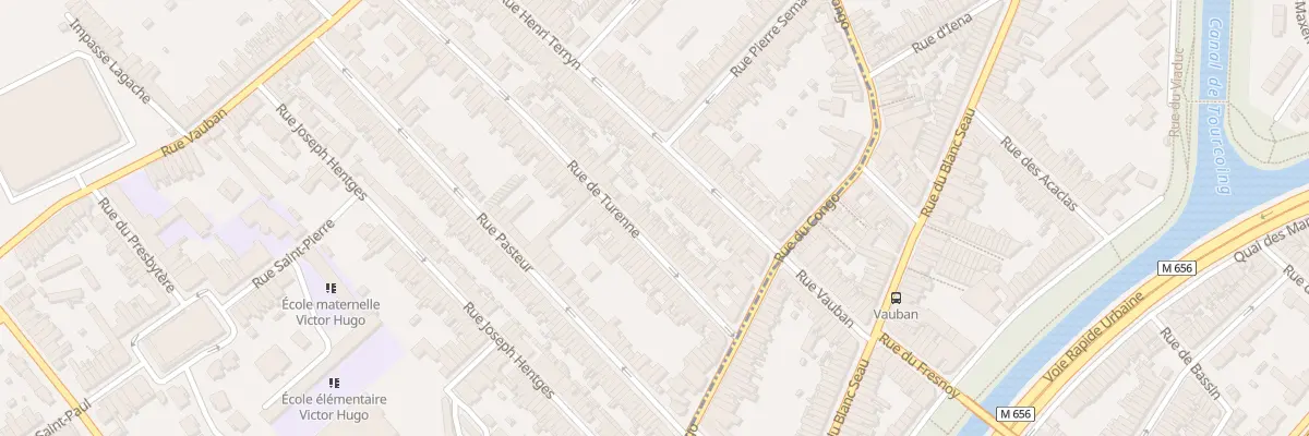 Plan du 91 Rue de Turenne à Mouvaux