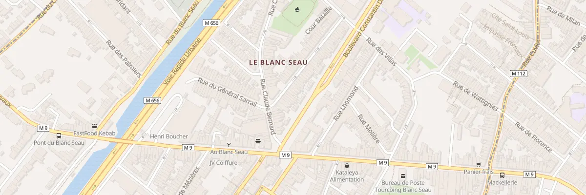 Plan du 65 Rue Denfert Rochereau à Tourcoing