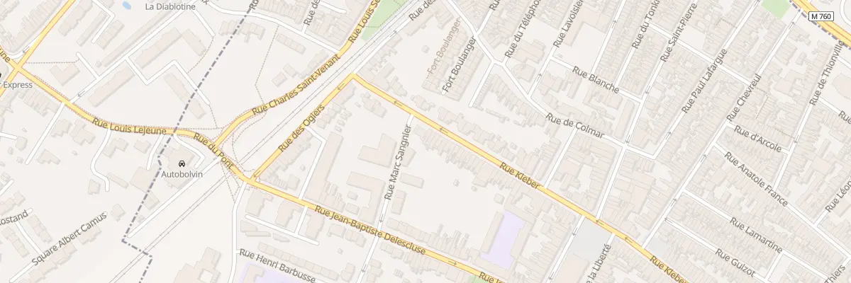 Plan du 207 Rue Kléber à Croix