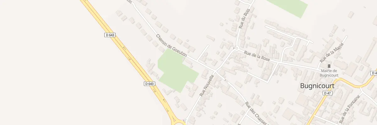 Plan du 1 Che de Goeulzin à Bugnicourt