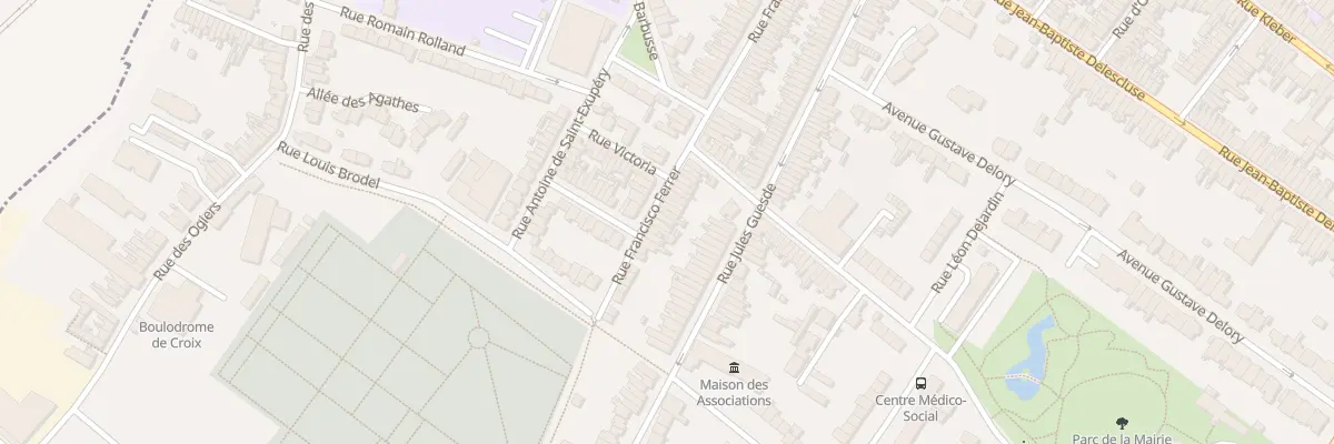 Plan du 6 Rue Francisco Ferrer à Croix