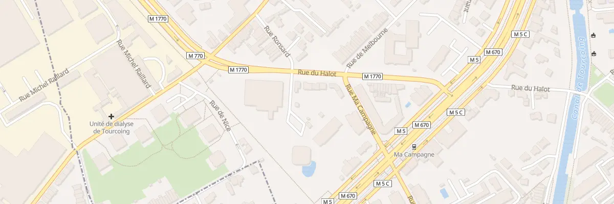 Plan du 203 Rue du Halot à Tourcoing