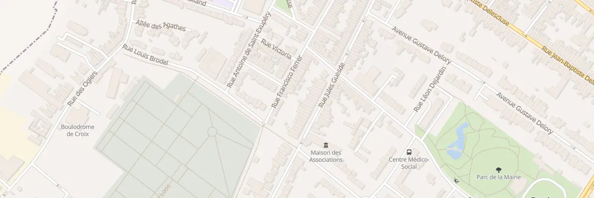 Plan du 87 Rue Jules Guesde à Croix