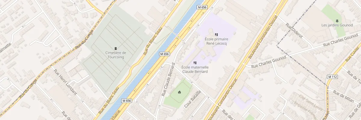 Plan du 135 Rue Claude Bernard à Tourcoing