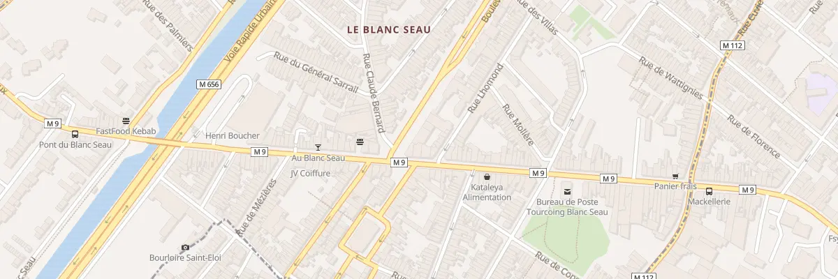 Plan du 287 Bd Constantin Descat à Tourcoing