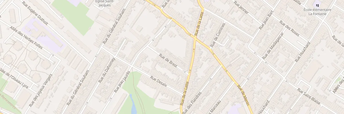 Plan du 22 Rue de Brest à Tourcoing