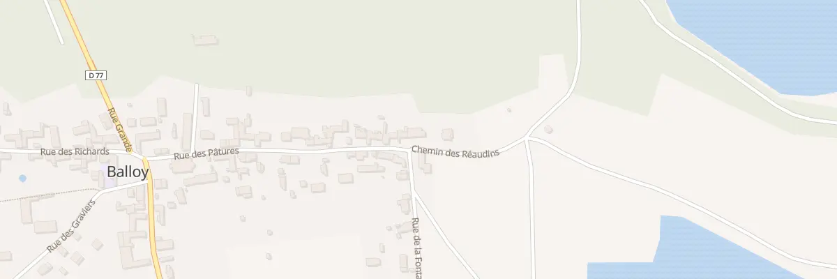 Plan du 2 Rue des Pâtures à Balloy