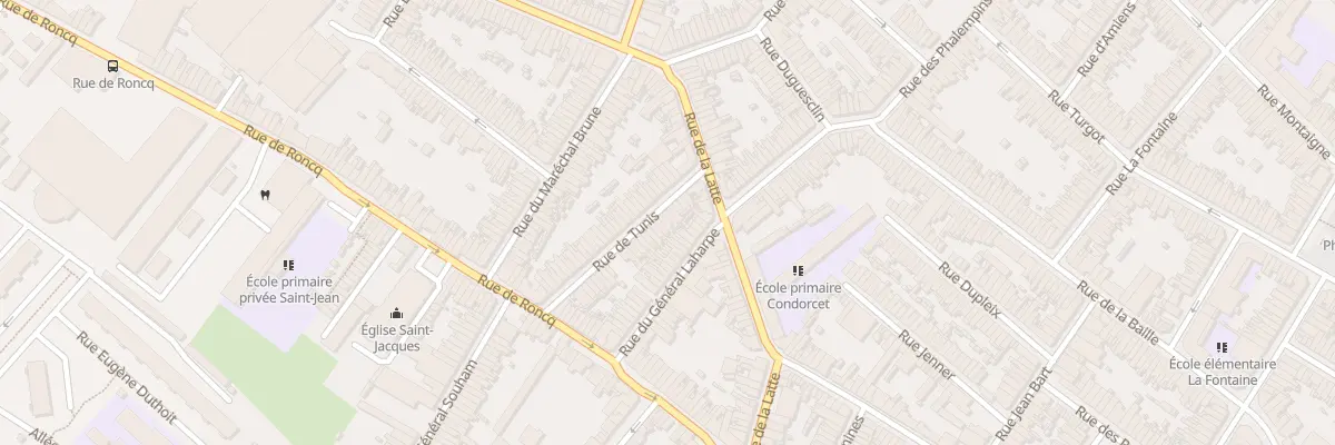 Plan du 11 Rue de Tunis à Tourcoing