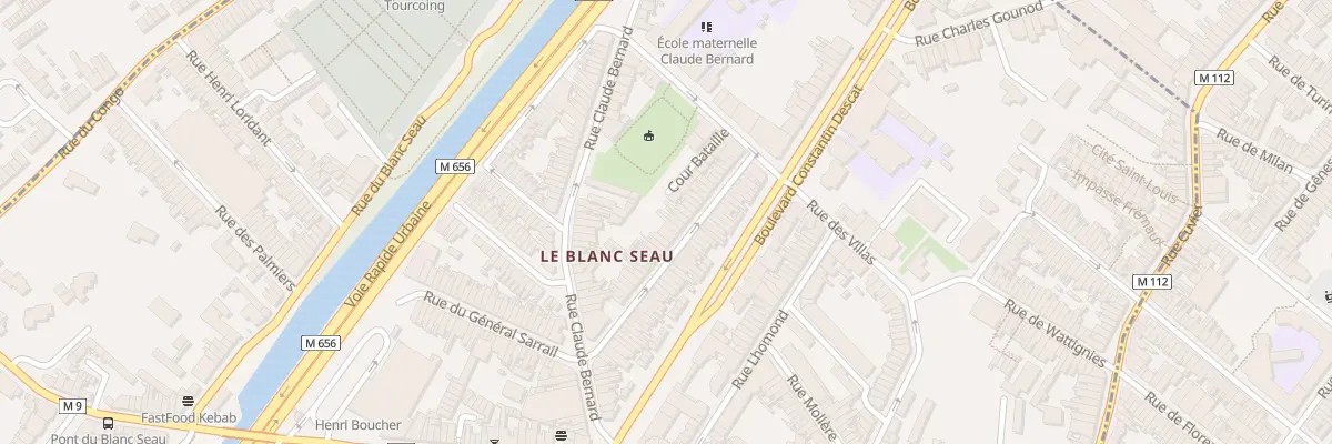 Plan du 30 Rue Denfert Rochereau à Tourcoing