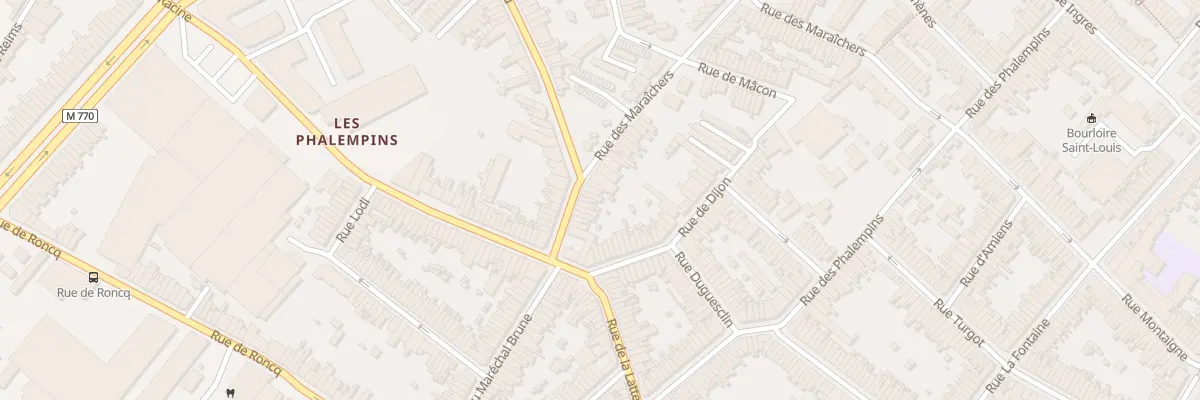 Plan du 20 Rue du Pont Rompu à Tourcoing