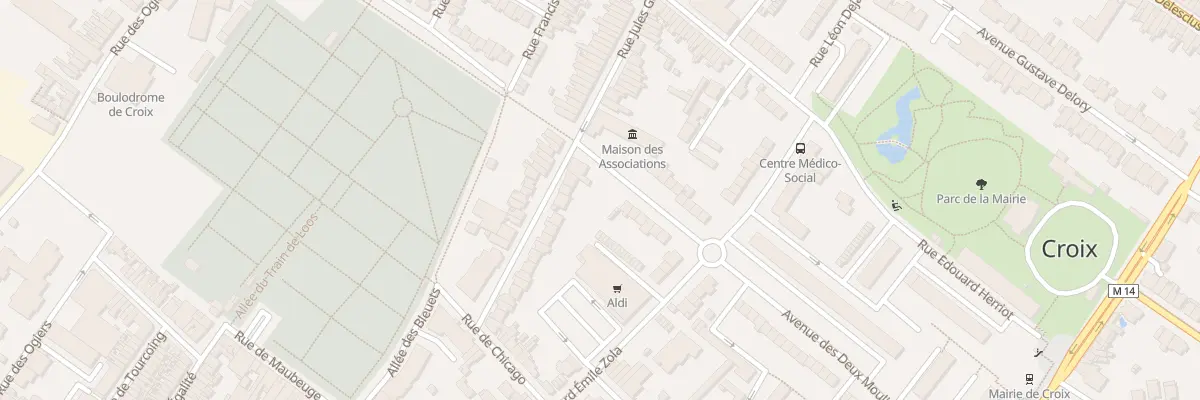 Plan du 64 Rue Jules Guesde à Croix