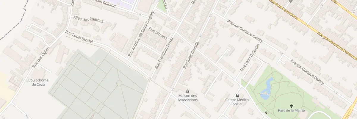 Plan du 95 Rue Jules Guesde à Croix