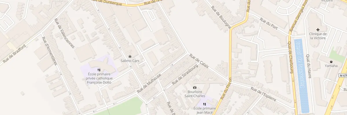 Plan du 14 Rue de Mulhouse à Tourcoing