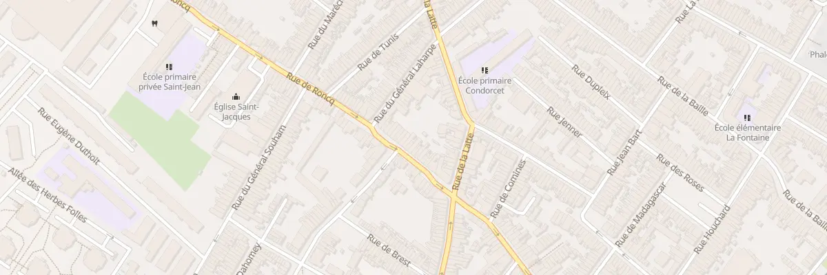 Plan du 22 Rue de Roncq à Tourcoing