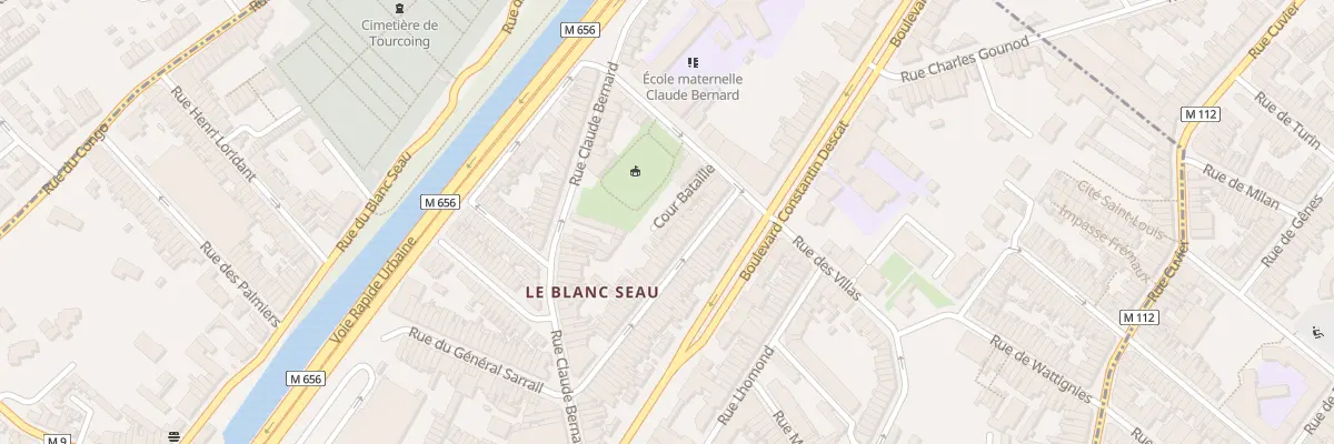 Plan du 7 Vc Bataille 12 Rue des Villa à Tourcoing