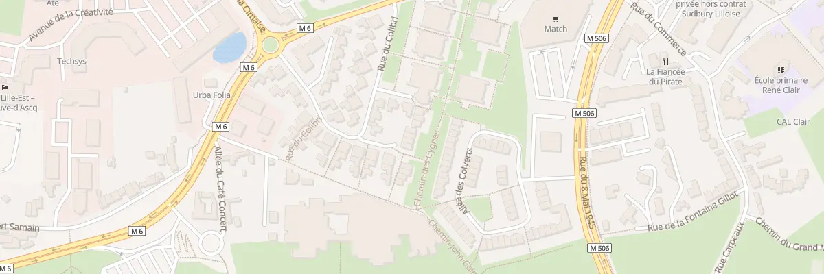 Plan du 78 Rue du Colibri à Villeneuve-d’Ascq