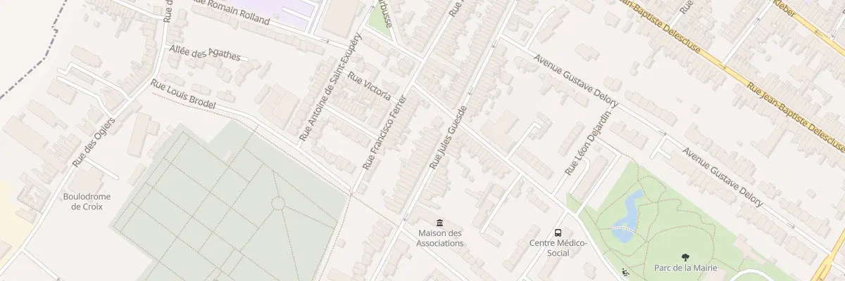 Plan du 99 Rue Jules Guesde à Croix