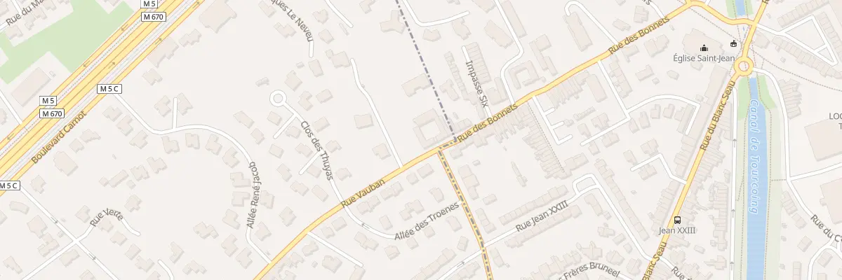 Plan du 227 Rue Vauban à Mouvaux