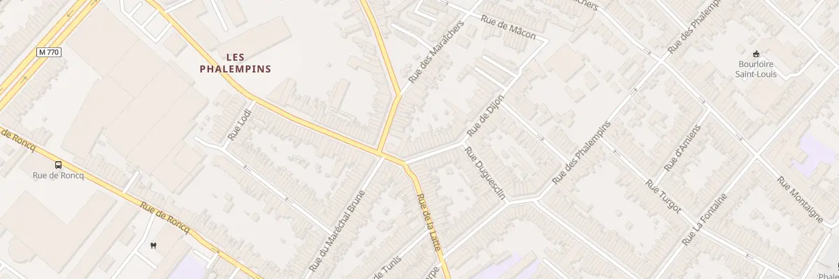 Plan du 9 Rue de Dijon à Tourcoing