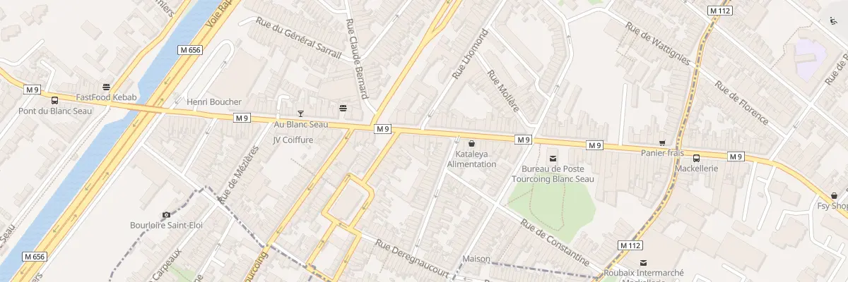 Plan du 96 Rue de Mouvaux à Tourcoing