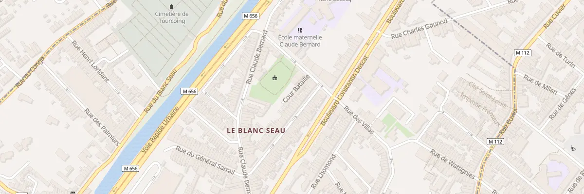 Plan du 6 Vc Bataille 12 Rue des Villa à Tourcoing