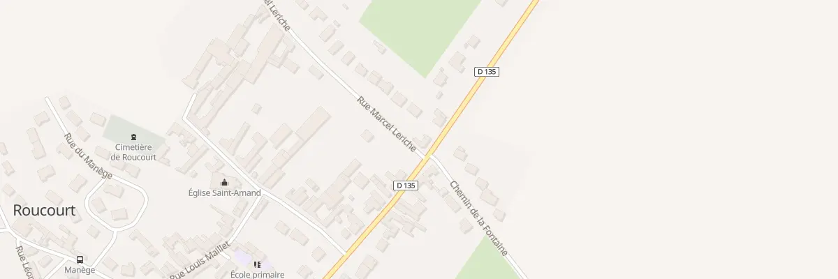 Plan du 8 Rue Marcel Leriche à Roucourt