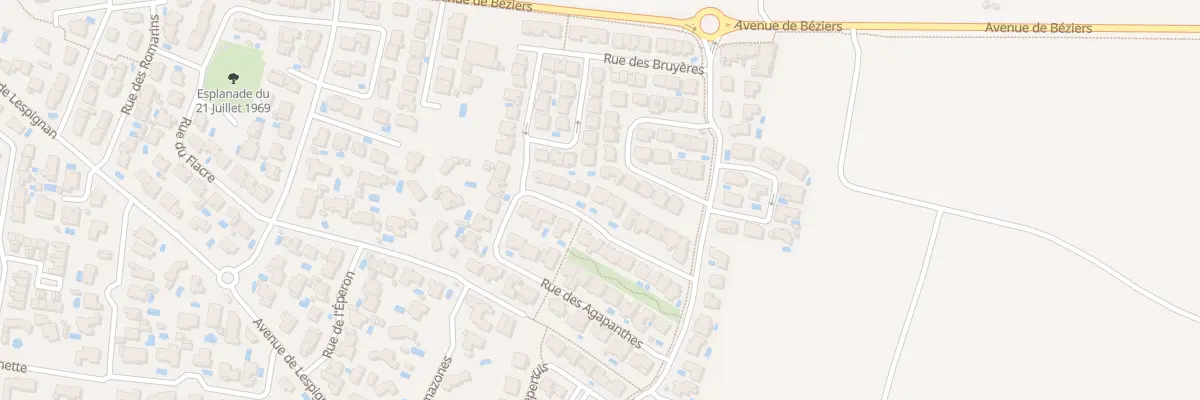 Plan du 6 Rue des Agapanthes à Colombiers