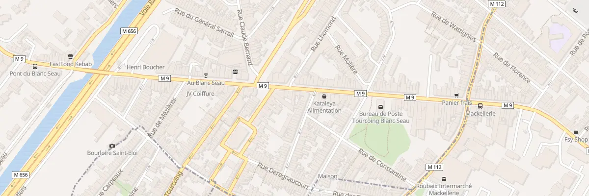 Plan du 98 Rue de Mouvaux à Tourcoing