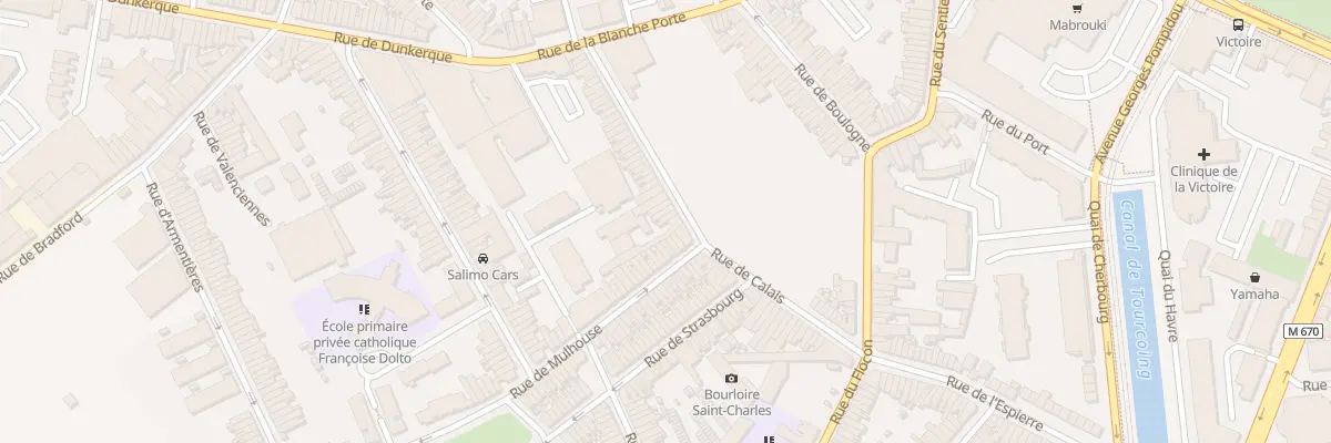 Plan du 56 Rue de Calais à Tourcoing
