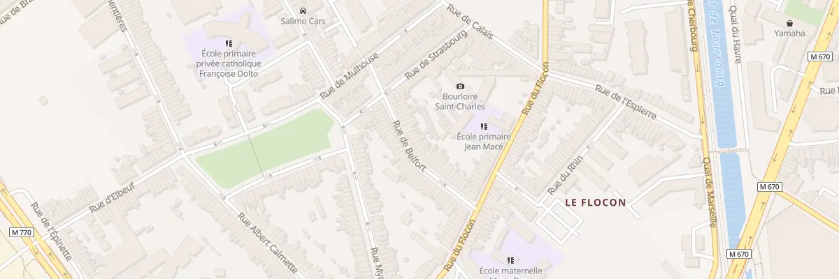 Plan du 34 Rue de Belfort à Tourcoing